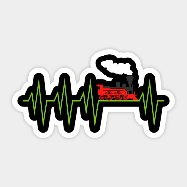 Model railway H0 Heartbeat Sticker by QQdesigns